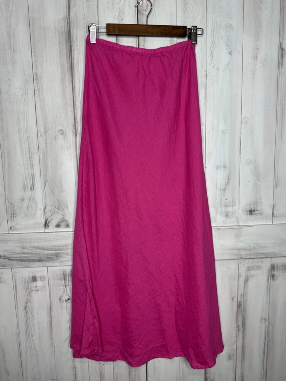 Pink linen CP Shades maxi Skirt Sz Small